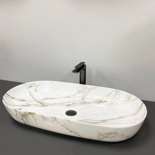 Умывальник (раковина) VBI ANDRIA M AIAX GLOSSY накладной