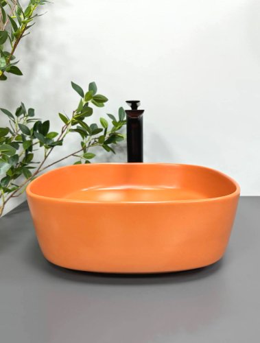 Умывальник (раковина) VBI AREZZO TERRACOTTA MATT накладной