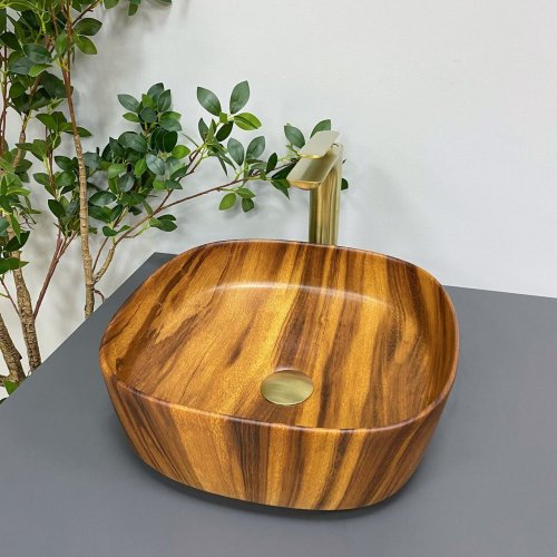 Умивальник (раковина) VBI AREZZO WOOD MATT накладний