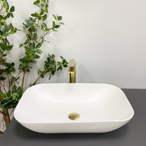 Умивальник (раковина) VBI AVEZZANO WHITE MATT накладний