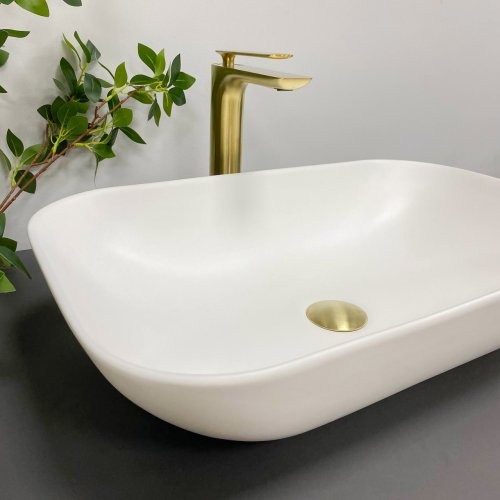 Умивальник (раковина) VBI AVEZZANO WHITE MATT накладний