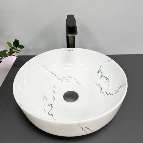 Умывальник (раковина) VBI BARI S MARMO GLOSSY накладной