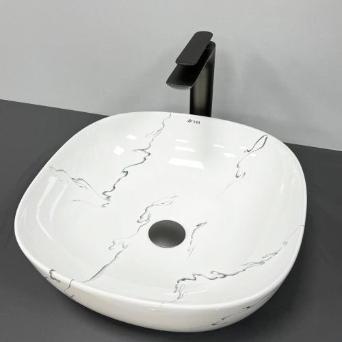 Умывальник (раковина) VBI BERGAMO S MARMO GLOSSY накладной