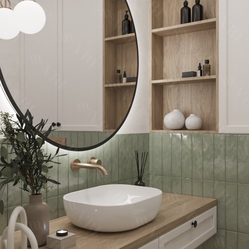 Умывальник (раковина) VBI BERGAMO WHITE накладной