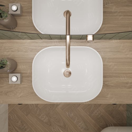 Умывальник (раковина) VBI BERGAMO WHITE накладной