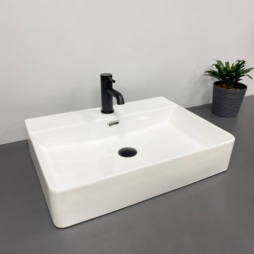 Умивальник (раковина) VBI BITONTO M WHITE накладний підвісний