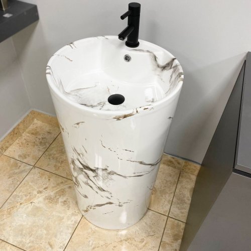 Умывальник (раковина) VBI BOLONIA CARRARA напольный