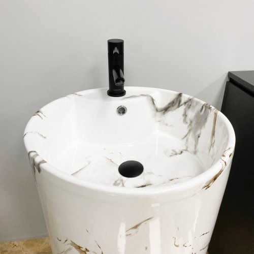 Умывальник (раковина) VBI BOLONIA CARRARA напольный