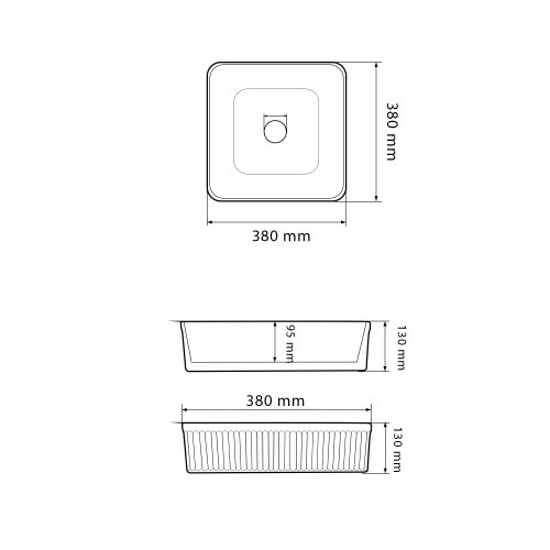 Умывальник (раковина) VBI BOLZANO BEIGE MATT накладной