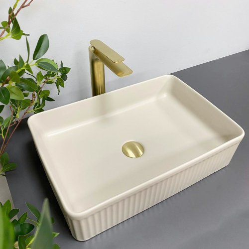 Умывальник (раковина) VBI BRESCIA BEIGE MATT накладной