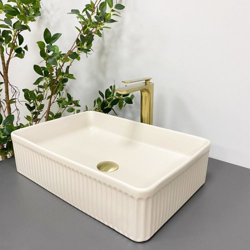 Умывальник (раковина) VBI BRESCIA BEIGE MATT накладной