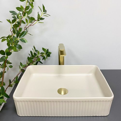 Умывальник (раковина) VBI BRESCIA BEIGE MATT накладной