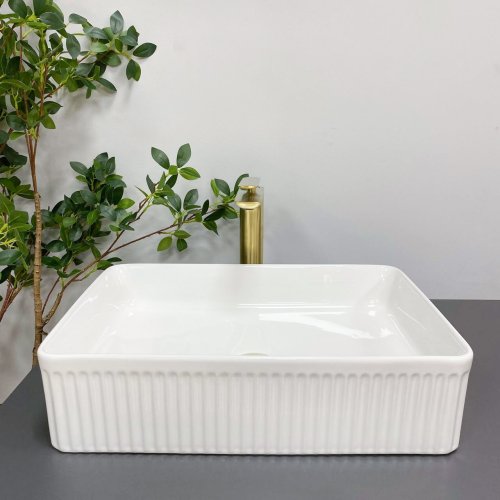 Умивальник (раковина) VBI BRESCIA WHITE накладний