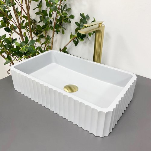 Умывальник (раковина) VBI FLORENTIA GREY MATT накладной