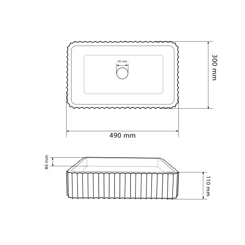 Умывальник (раковина) VBI FLORENTIA LIGHT GREEN MATT накладной