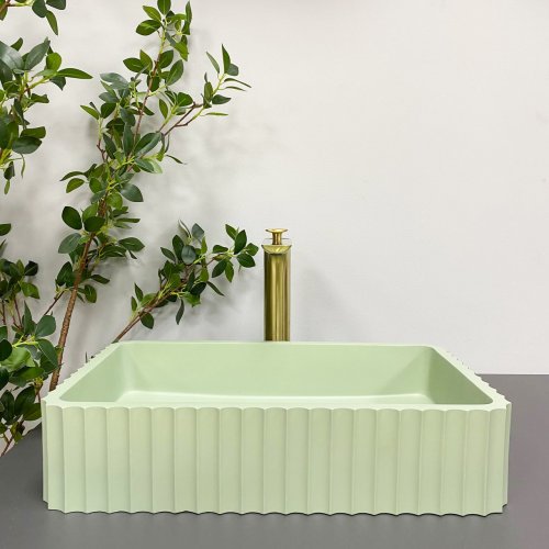 Умывальник (раковина) VBI FLORENTIA LIGHT GREEN MATT накладной