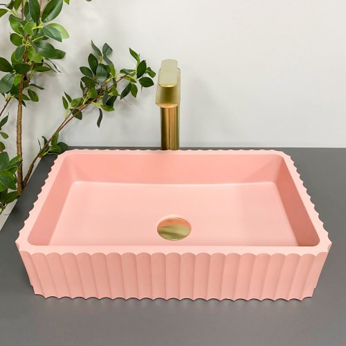 Умывальник (раковина) VBI FLORENTIA PINK MATT накладной