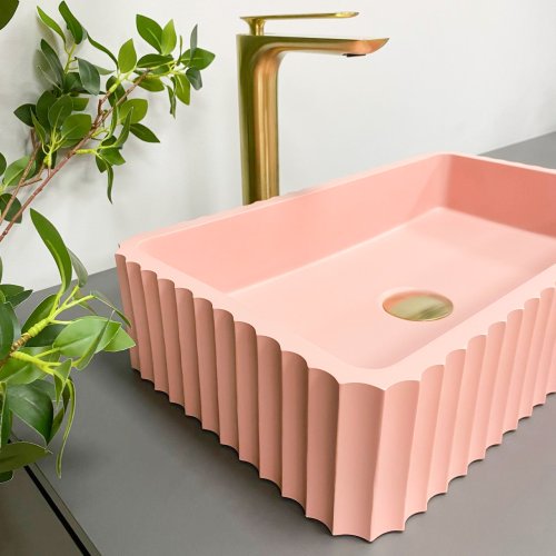 Умывальник (раковина) VBI FLORENTIA PINK MATT накладной