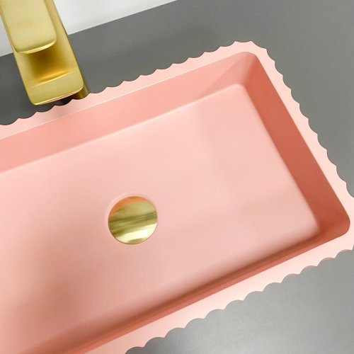 Умывальник (раковина) VBI FLORENTIA PINK MATT накладной