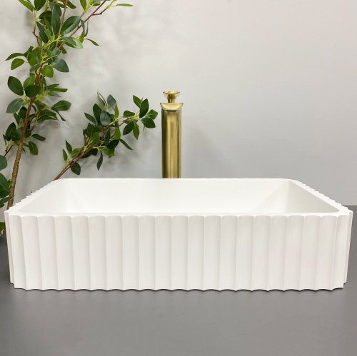 Умывальник (раковина) VBI FLORENTIA WHITE MATT накладной