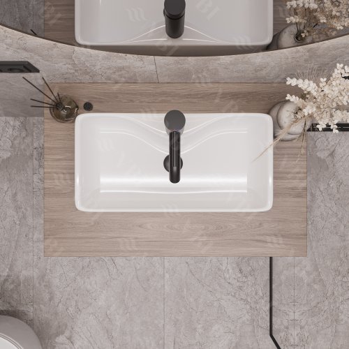 Умывальник (раковина) VBI FORLI M WHITE накладной