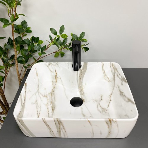 Умивальник (раковина) VBI FORLI MARMO GLOSSY накладний