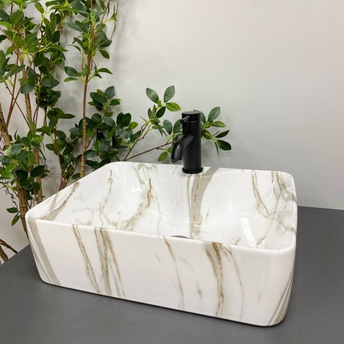 Умивальник (раковина) VBI FORLI MARMO GLOSSY накладний