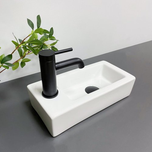 Умывальник (раковина) VBI KOMO R WHITE накладной подвесной