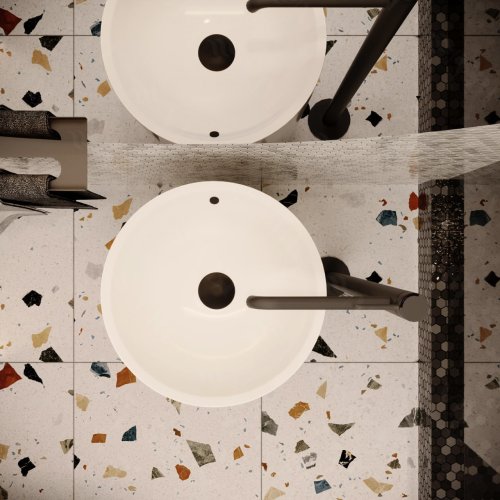 Умывальник (раковина) VBI MATERA WHITE напольный