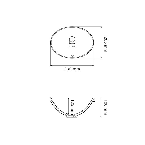 Умывальник (раковина) VBI MESTRE S WHITE врезной