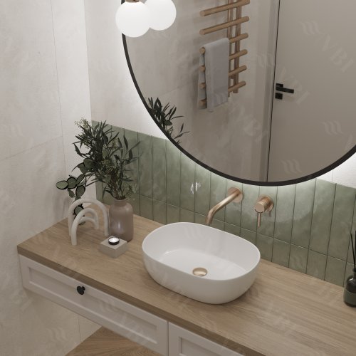 Умывальник (раковина) VBI MODENA S WHITE накладной