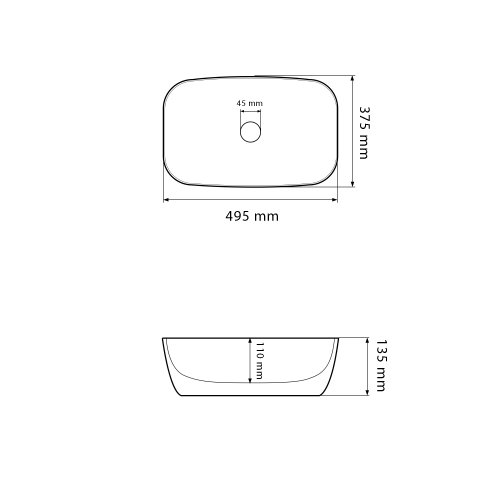 Умывальник (раковина) VBI OLBIA BEIGE STONE MATT накладной