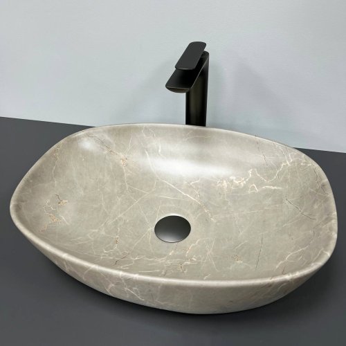 Умывальник (раковина) VBI OLBIA BEIGE STONE MATT накладной