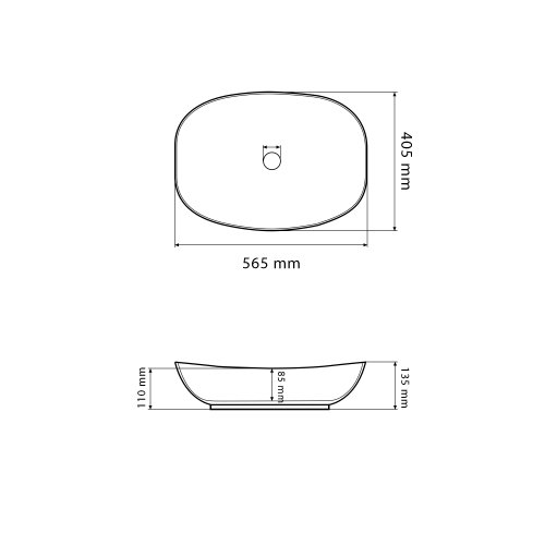 Умивальник (раковина) VBI OSTUNI WHITE накладний