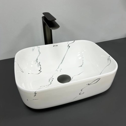 Умывальник (раковина) VBI PALERMO S MARMO GLOSSY накладной