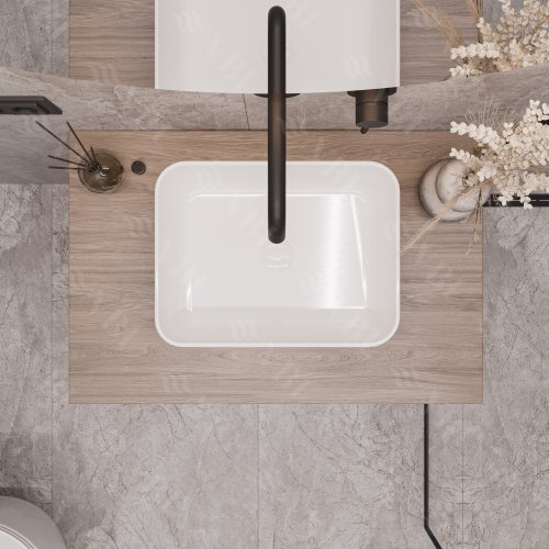 Умивальник (раковина) VBI PALERMO S WHITE накладний