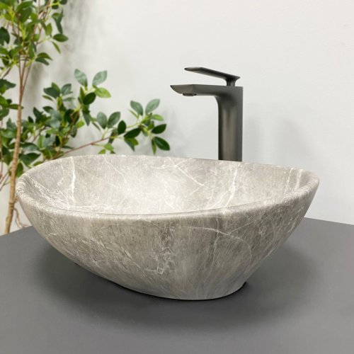 Умывальник (раковина) VBI PARMA BEIGE STONE MATT накладной