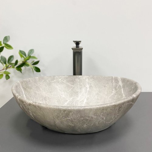 Умывальник (раковина) VBI PARMA BEIGE STONE MATT накладной