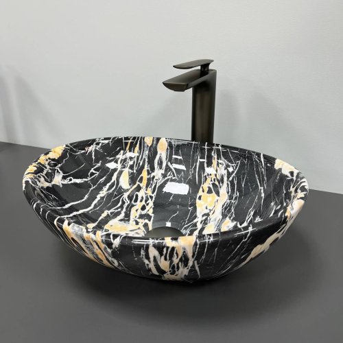 Умивальник (раковина) VBI PARMA BLACK OPAL GLOSSY накладний