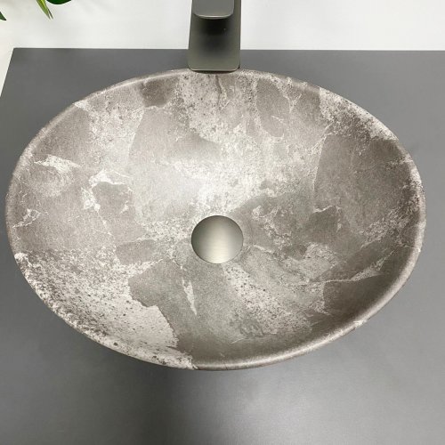 Умывальник (раковина) VBI PARMA DARK GREY STONE MATT накладной