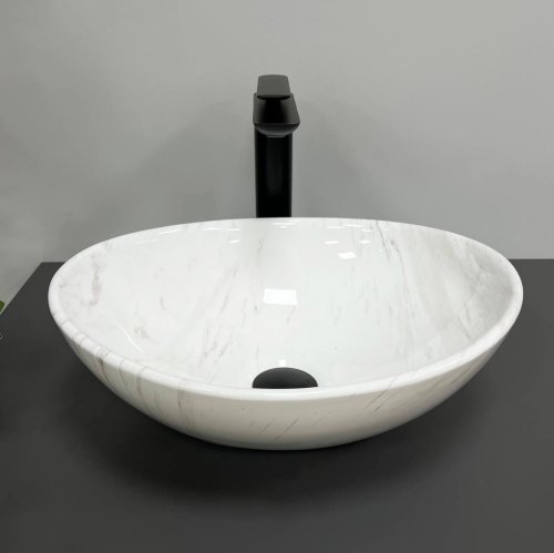 Умивальник (раковина) VBI PARMA MARBLE NATURE GLOSSY накладний