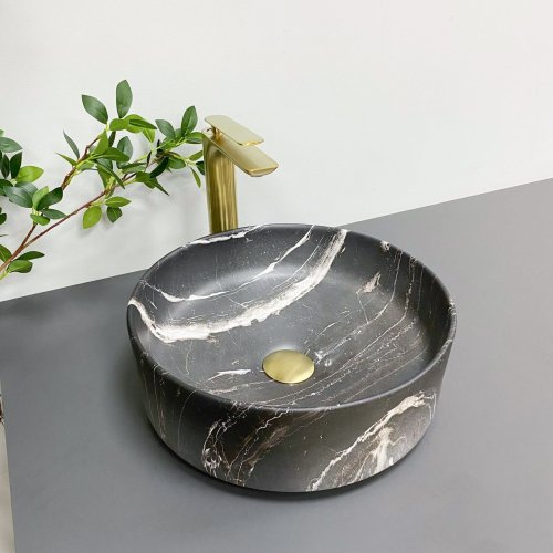 Умывальник (раковина) VBI PRATO BLACK ONYX MATT накладной