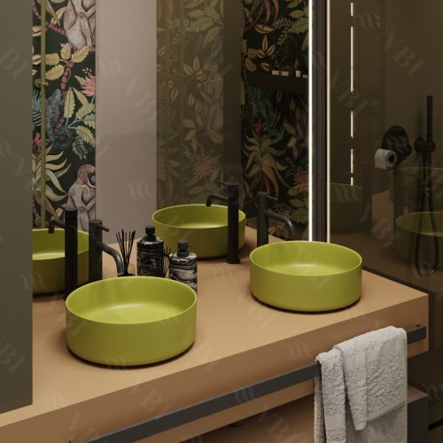 Умывальник (раковина) VBI PRATO OLIVE MATT накладной