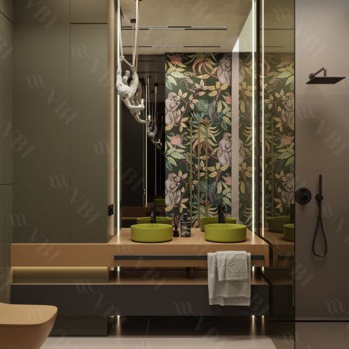 Умывальник (раковина) VBI PRATO OLIVE MATT накладной