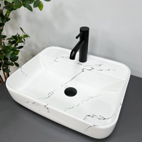 Умивальник (раковина) VBI RAGUSA MARMO GLOSSY накладний