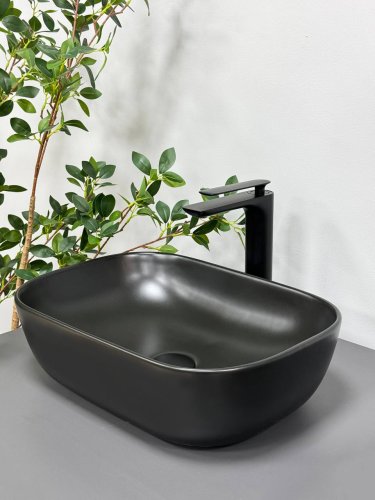 Умывальник (раковина) VBI RAVENNA BLACK MATT накладной