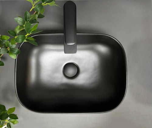 Умывальник (раковина) VBI RAVENNA BLACK MATT накладной