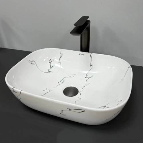 Умывальник (раковина) VBI RAVENNA MARMO GLOSSY накладной