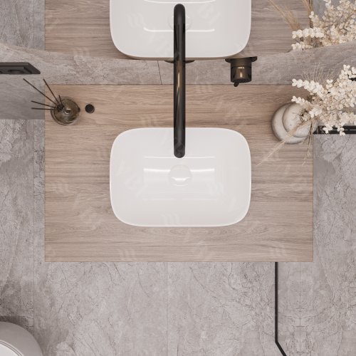 Умывальник (раковина) VBI RAVENNA S WHITE накладной