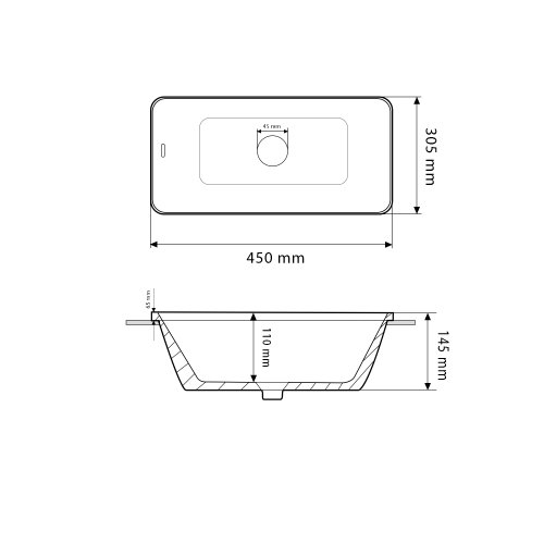 Умывальник (раковина) VBI TORITTO S WHITE врезной